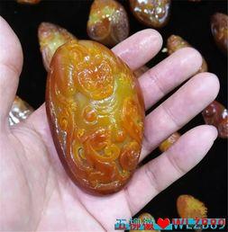 籽料黃沁怎么看二上色,探尋天然沁色之美